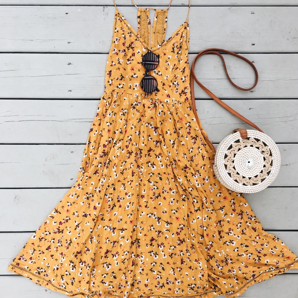 OU Kimchi Blue Cindy Ladder Lace Midi Dress